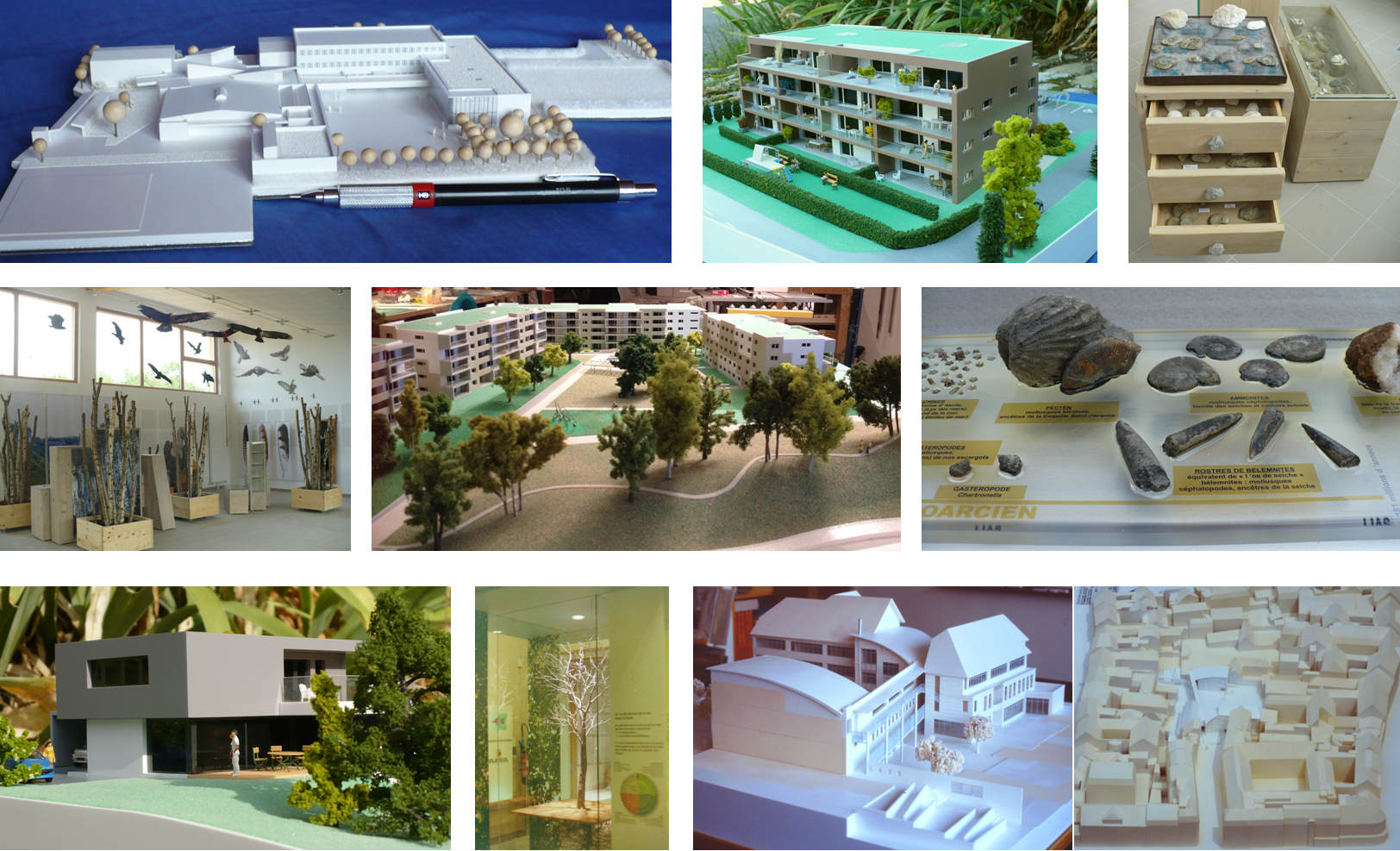Réalisations, maquettes architecture et urbanisme
